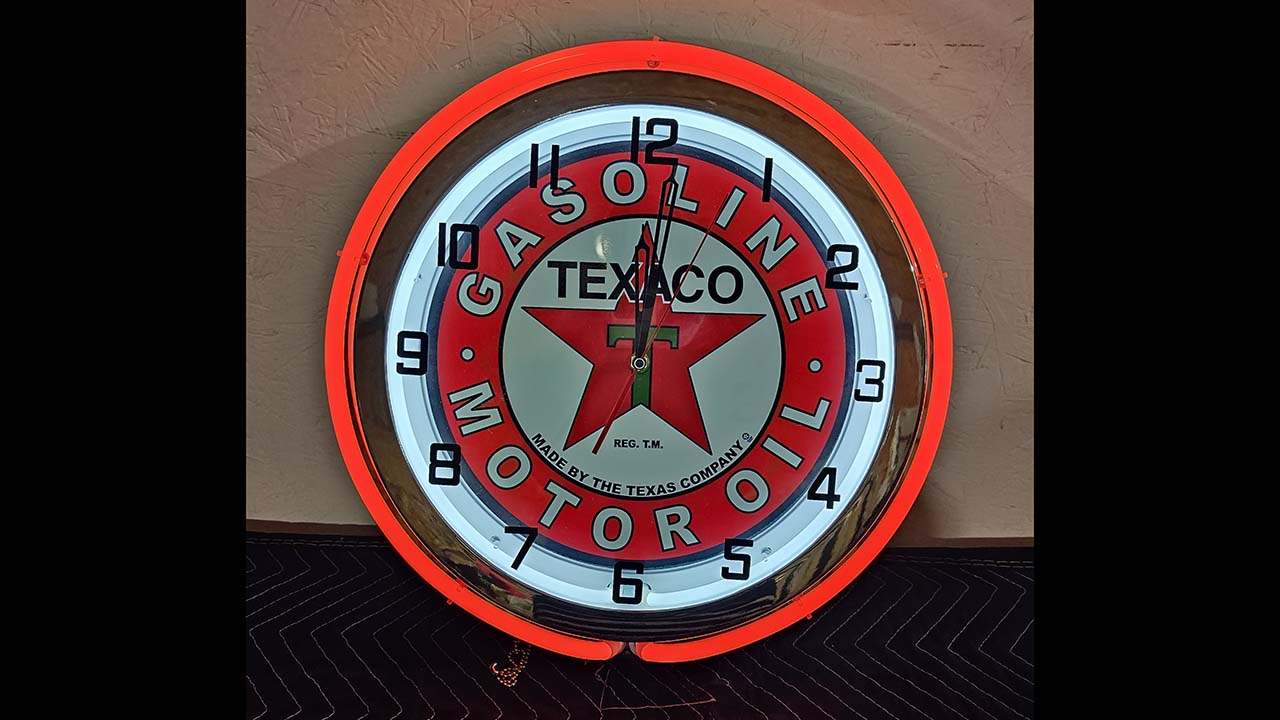 0th Image of a N/A TEXACO NEON CLOCK N/A