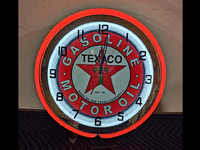 Image 1 of 1 of a N/A TEXACO NEON CLOCK N/A