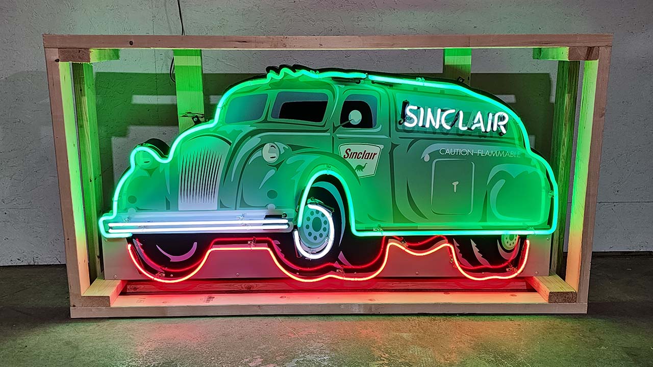 0th Image of a N/A GULF TANKER TRUCK TIN NEON