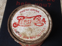 Image 2 of 2 of a 1941 PEPSI COLA METAL CAN