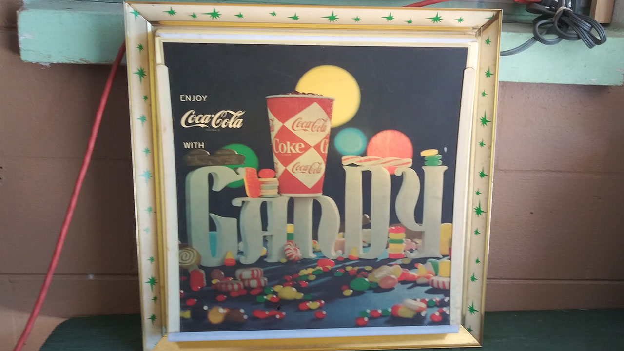 0th Image of a N/A COCA-COLA CANDY LIGHTED SIGN