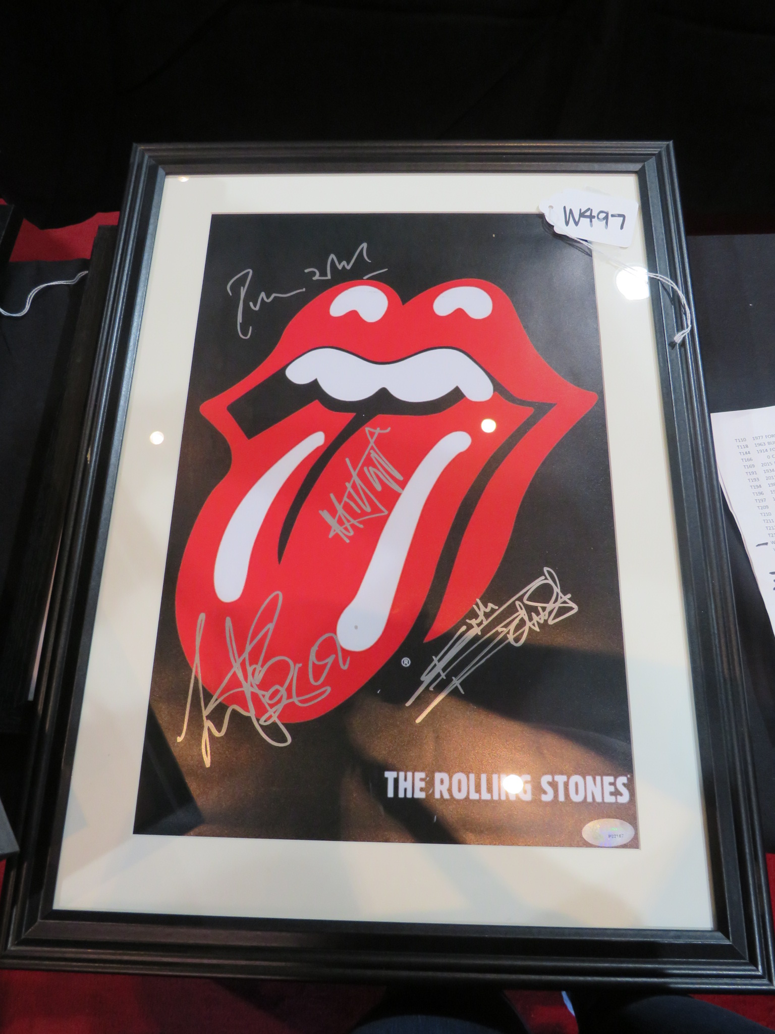 0th Image of a N/A ROLLING STONES BAND SIGNED MINI POSTER