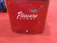 Image 1 of 2 of a N/A VINTAGE RED 1940'S PLEASURE CHEST COOLER