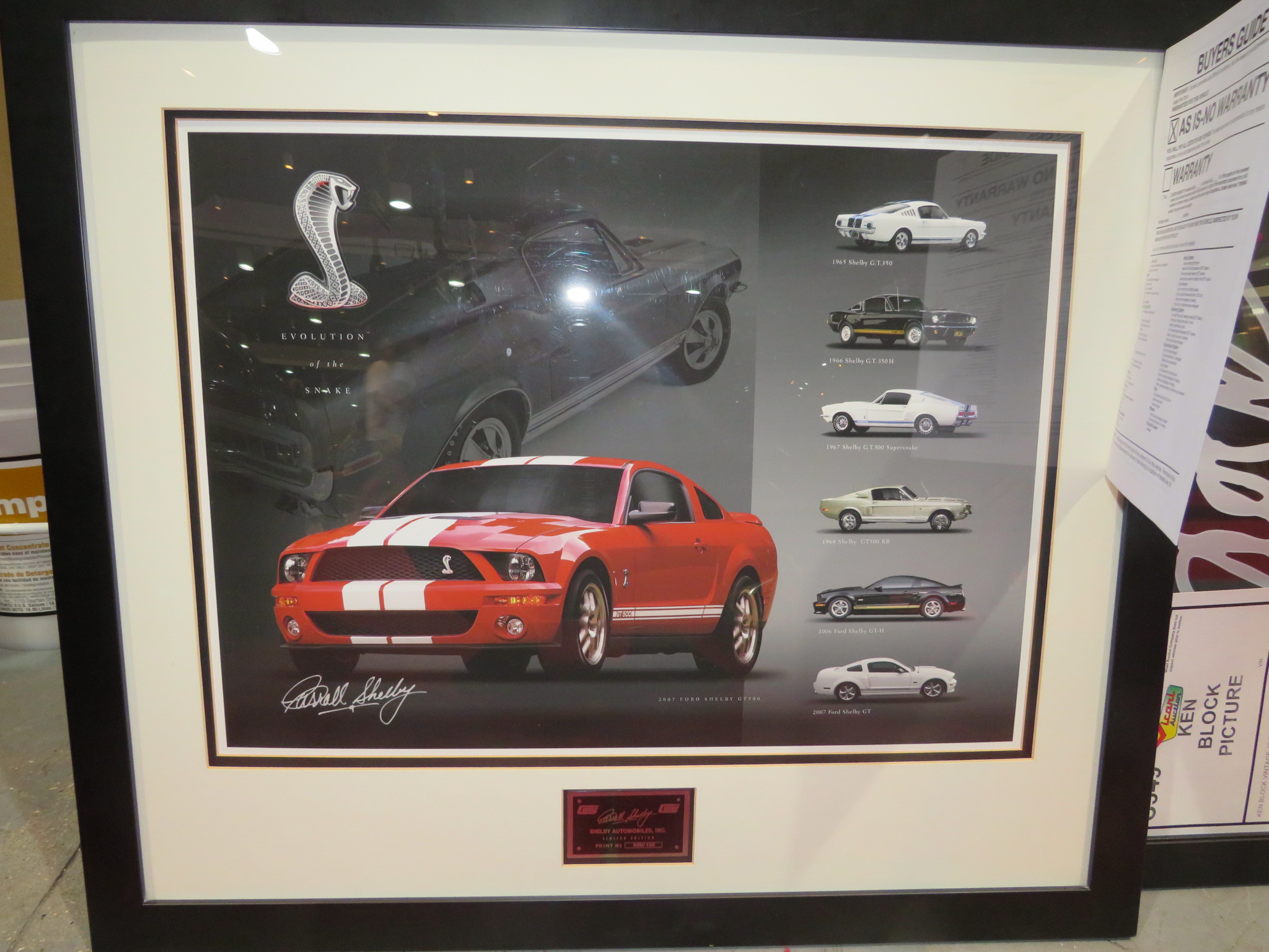 0th Image of a N/A CAROL SHELBY NUMBERED SIGNATURE
