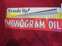 Image 1 of 1 of a N/A OLIL STEEL SIGN EMBOSSED MONOGRAM