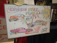 Image 1 of 3 of a N/A CRUSININ AWAY FROM CANCER-CANVAS