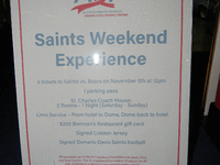 Image 1 of 3 of a N/A SAINTS WEEKEND EXPERIENCE
