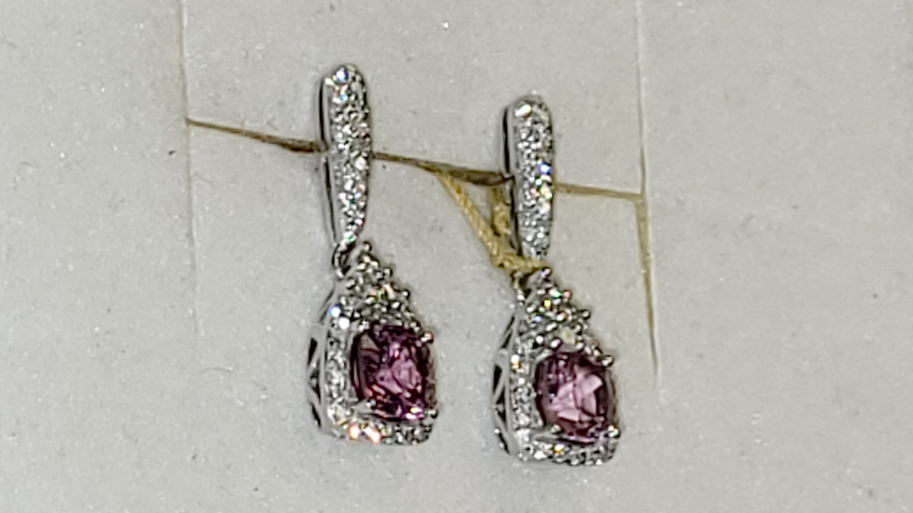 3rd Image of a N/A PLATINUM NATURAL SPINEL & DIAMOND
