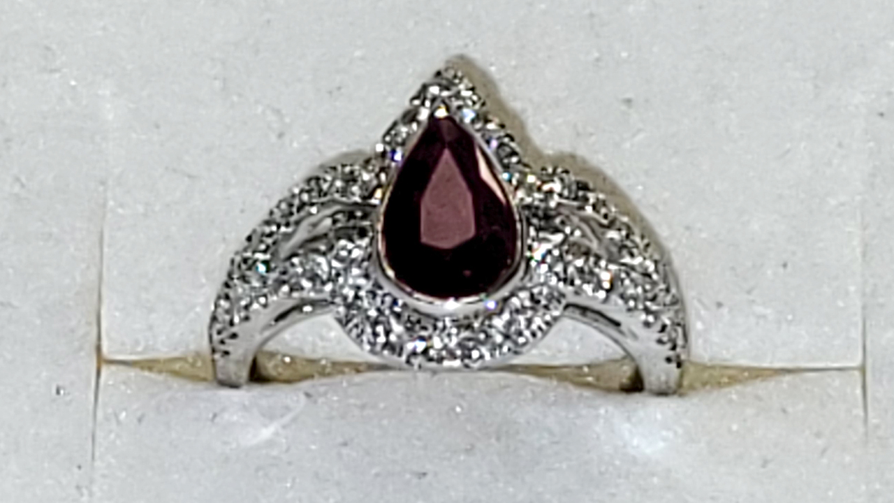 2nd Image of a N/A PLATINUM LADIES CAST ASSEMBLED RUBY & DIAMOND