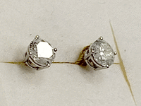 Image 3 of 5 of a N/A 14K WHITE GOLD DIAMOND STUD