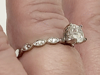 Image 6 of 7 of a N/A 18K WHITE GOLD LADY'S DIAMOND