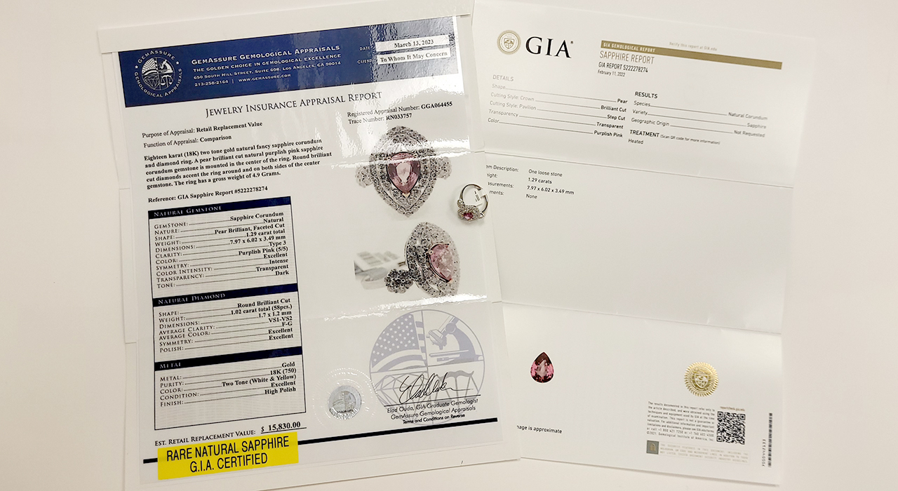 8th Image of a N/A 18K GOLD SAPPHIRE & DIAMOND