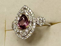 Image 2 of 9 of a N/A 18K GOLD SAPPHIRE & DIAMOND