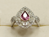 Image 4 of 9 of a N/A 18K GOLD SAPPHIRE & DIAMOND