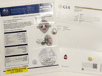Image 9 of 9 of a N/A 18K GOLD SAPPHIRE & DIAMOND