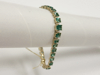 Image 3 of 5 of a N/A LADY'S EMERALD DIAMOND