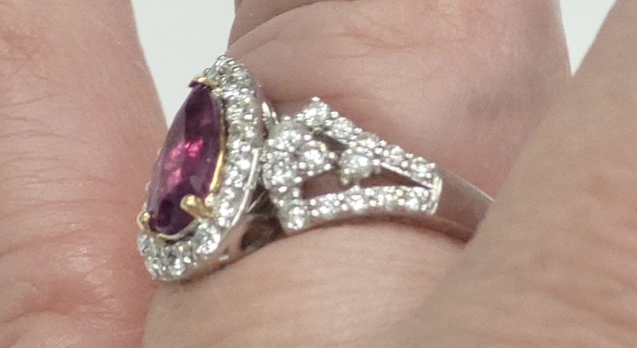 4th Image of a N/A KASHMIR SAPPHIRE DIAMOND