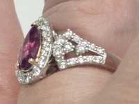 Image 5 of 8 of a N/A KASHMIR SAPPHIRE DIAMOND
