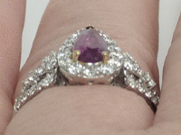 Image 7 of 8 of a N/A KASHMIR SAPPHIRE DIAMOND