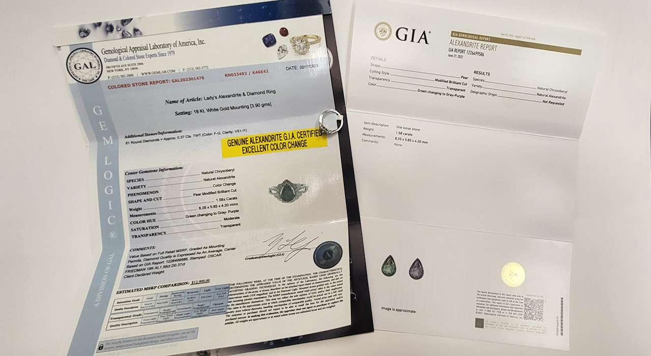 7th Image of a N/A LADY'S ALEXANDRITE DIAMOND