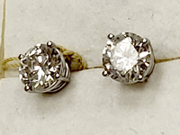 Image 2 of 5 of a N/A 14K WHITE GOLD DIAMOND STUD