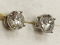 Image 3 of 5 of a N/A 14K WHITE GOLD DIAMOND STUD