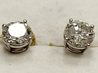 Image 4 of 5 of a N/A 14K WHITE GOLD DIAMOND STUD
