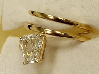 Image 4 of 15 of a N/A 18K YELLOW GLD CALF STEP DIAMOND