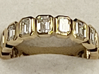Image 1 of 9 of a N/A 18K YELLOW GOLD DIAMOND ETERNITY