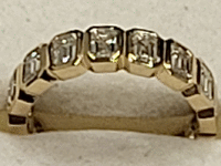 Image 2 of 9 of a N/A 18K YELLOW GOLD DIAMOND ETERNITY