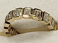 Image 3 of 9 of a N/A 18K YELLOW GOLD DIAMOND ETERNITY