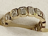 Image 4 of 9 of a N/A 18K YELLOW GOLD DIAMOND ETERNITY