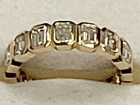 Image 5 of 9 of a N/A 18K YELLOW GOLD DIAMOND ETERNITY