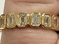 Image 6 of 9 of a N/A 18K YELLOW GOLD DIAMOND ETERNITY