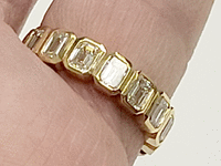 Image 8 of 9 of a N/A 18K YELLOW GOLD DIAMOND ETERNITY