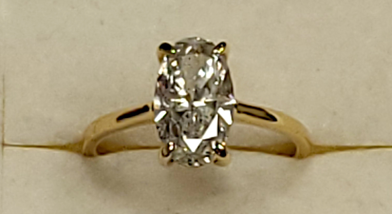 1st Image of a N/A 18K YELLOW GOLD DIAMOND SOLITAIRE