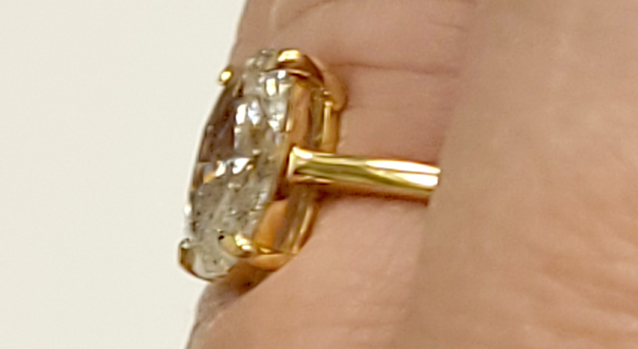 7th Image of a N/A 18K YELLOW GOLD DIAMOND SOLITAIRE