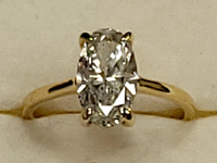 Image 2 of 11 of a N/A 18K YELLOW GOLD DIAMOND SOLITAIRE