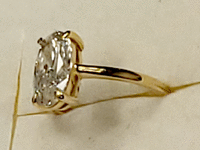 Image 5 of 11 of a N/A 18K YELLOW GOLD DIAMOND SOLITAIRE