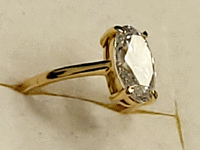 Image 6 of 11 of a N/A 18K YELLOW GOLD DIAMOND SOLITAIRE