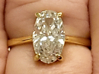 Image 7 of 11 of a N/A 18K YELLOW GOLD DIAMOND SOLITAIRE