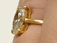 Image 8 of 11 of a N/A 18K YELLOW GOLD DIAMOND SOLITAIRE