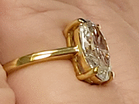 Image 9 of 11 of a N/A 18K YELLOW GOLD DIAMOND SOLITAIRE