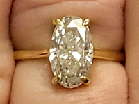 Image 10 of 11 of a N/A 18K YELLOW GOLD DIAMOND SOLITAIRE