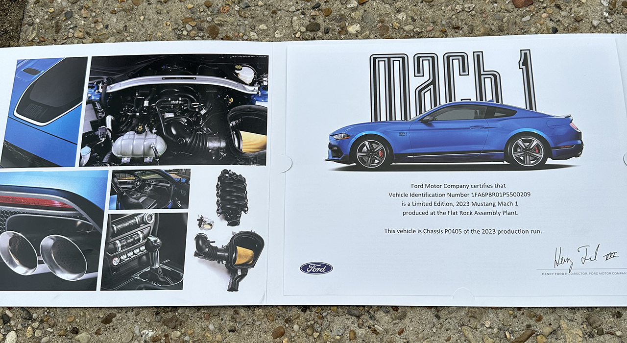 6th Image of a 2023 FORD MUSTANG MACH 1