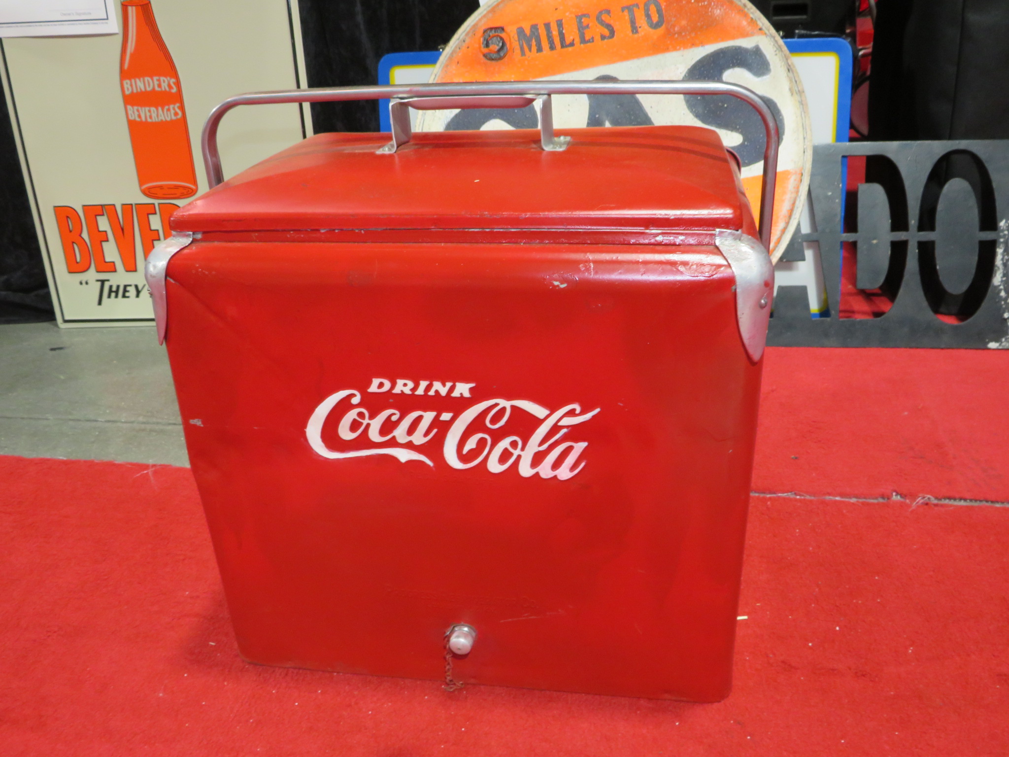 0th Image of a N/A N/A ANTIQUE METAL COCA COLA COOLER