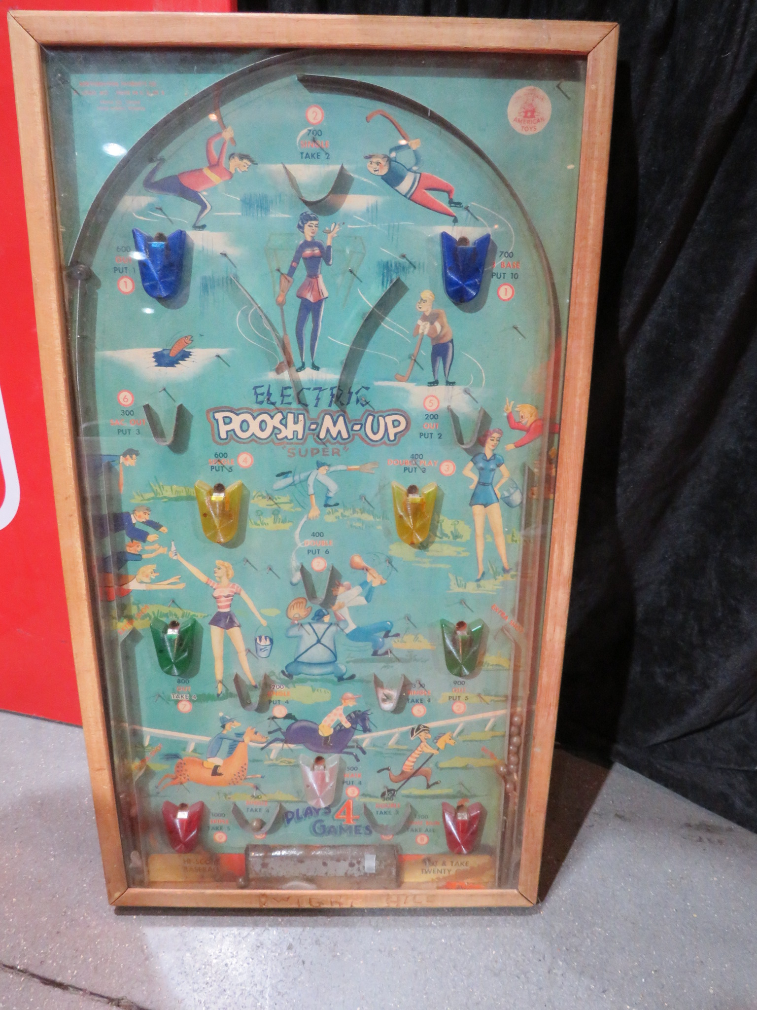 0th Image of a 1920 POOSH EM UP VINTAGE PINBALL