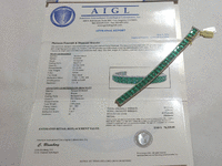 Image 8 of 8 of a N/A PLATINUM EMERALD DIAMOND