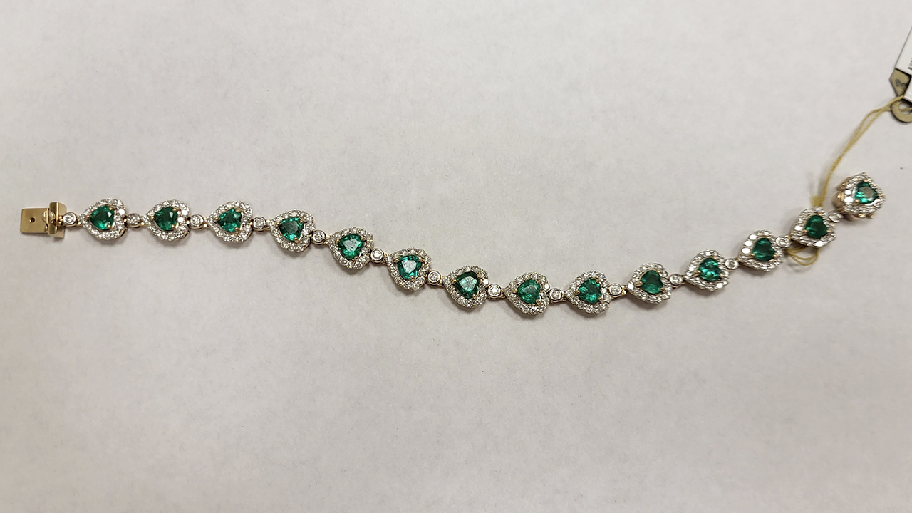 0th Image of a N/A 14K GOLD EMERALD DIAMOND
