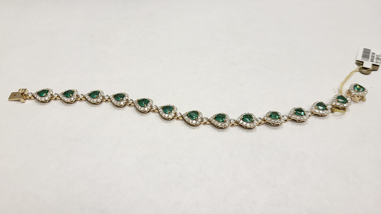 1st Image of a N/A 14K GOLD EMERALD DIAMOND